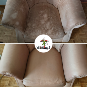 Pranie tapicerki kompletu wypoczynkowego z tkaniny aquaflock w Warszawie