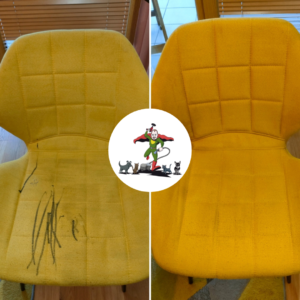 marker na krześle poliester